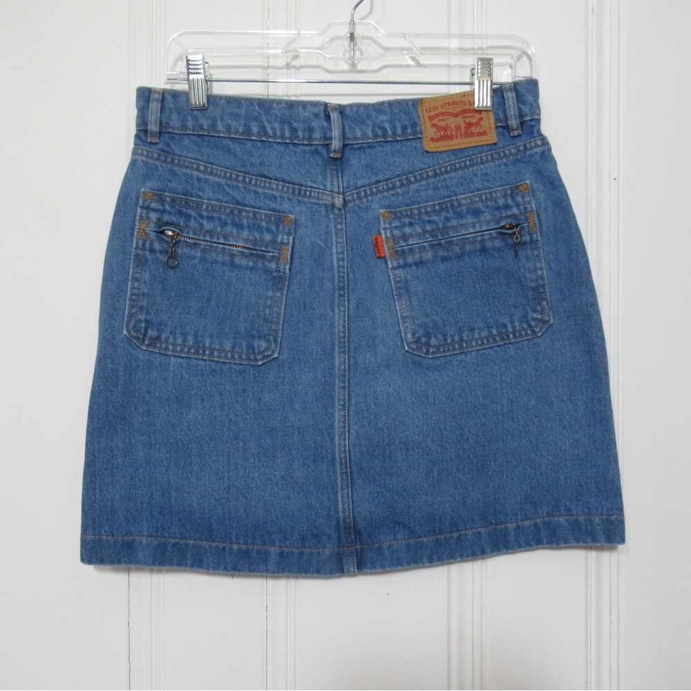 Levi's Classic Orange Tab Denim Skirt Size 27